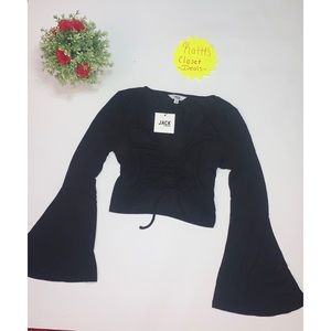 NWT S Jack By BB Dakota Black w/ Bell Sleeves